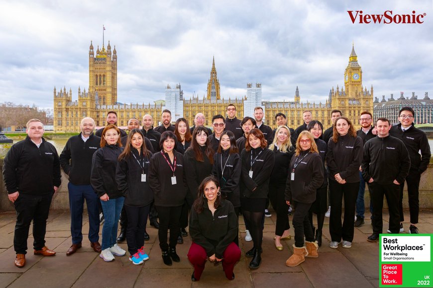 ViewSonic Europe Ltd. has been officially named one of 250 UK’s Best Workplaces for Wellbeing